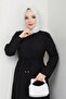 Tunnel Burgunder Fabric Tettured Dress - 3
