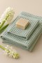 100% Cotton Waffle Bath Towel Set (50X90 & 70X140 cm) – Head and Body Towel - 4
