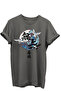 Crane Birds and Wave Pattern in Japanese Art Style 100% Cotton Regular Fit Unisex T-Shirt