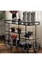 FFD Metal Food Serving Trolley – Multi-Purpose Kitchen Storage Rack & Utility Cart 100x40x90cm - 8
