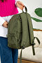 Khaki Unisex Backpack, Travel School Bag with Laptop Support, Original Crinkle Fabric, 20 Lt, 40X30Cm - 4