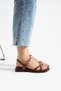 Women's Bitter Coffee Ring Detailed Casual Soft and Comfortable Sandals - 2