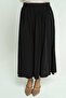 Solid Midi Flared Skirt