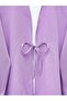 Front Lace Poplin Kimono -Lilac - 2