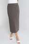 Solid Midi Skirt