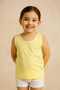3-Pack Girls' Cotton Vests – Pastel Soft Essentials in Pink, Yellow & Blue - 4