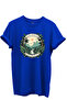 Hunting Nature Themed 100% Cotton Regular Fit Unisex T-Shirt with Tropical Forest and Mountain View