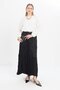 Black-Elastic Basic Skirt
