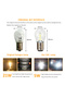 6000K 1157 BAY15D white-2pc 2Pcs Led Filament Chip Car Light 1156 BA15S 1157 BAY15D 2W 3W ED Turn Si - 3