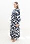 Indigo-Stone-Corded Patterned Dress - 3