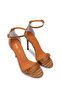 Women's Genuine Leather Tan Heeled Shoes - 2