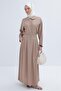 Mink-Baby Collar Linen Skirt Suit - 5