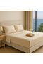 100% Cotton Satin Elastic Sheet and Pillowcases - 2