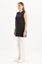 Black-Basic Zero Sleeve Undershirt Tunic - 3
