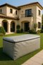Zippered Gray Waterproof Garden Furniture and Balcony Furniture Protection Tarpaulin 100cm X 200cm - 3