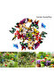 50pcs Butterfly Stakes Colorful Simulation Butterfly Outdoor Garden Yard Plant Flower Pot Spring ...