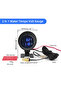 AD Round LCD Digital Display Water Temperature Meter Thermometer Voltmeter Gauge 2in1 Temp Voltag... - 5