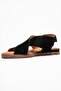 706 Genuine Leather Black Suede Women's Sandals - 4