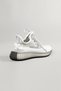 Knitwear Light Gray White Sports Shoes - 2