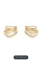 Gold Color Xuping Earrings with Stone Detail