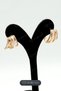 Gold Color Xuping Earrings with Stone Detail - 3