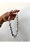 Women's Silver Color Ring Chain ​​Steel Necklace