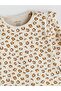Crew Neck Printed Baby Girl Pajama Set (W5) - 3