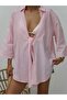 Women's Linen Single Tie Pareo Shirt