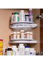 360° Rotating Corner Storage Organizer - Multi-Purpose Kitchen & Bathroom Shelf - 5