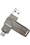 256GB Type-C Flash Drive, 2-in-1 OTG USB 3.1 Dual-Port Memory Stick - 2