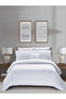 Comforter Set King Size, 8-Pcs, 260x240 cm, Striped Bedding Set, All Season, Microfiber