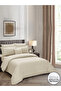 Comforter Set King Size, 8-Pcs, 260x240 cm, Striped Bedding Set, All Season, Microfiber - 3