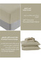 Fitted Sheet Set – 200x200 cm King Size, 1 Sheet + 2 Pillowcases, 35 cm Deep Pocket - 6