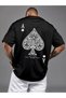 Oversize Circleneck T-Shirt with Matching Print - 2