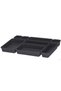 Kitchen drawer organizer, 8 pieces, black - 8