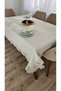 Luxury Gardenia Linen 8 Seater 18 Piece Heavy Lace Stain Resistant Tablecloths -160X200...160X300 - 3