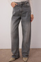 Gri Yüksek Bel Baggy %100 Pamuk Non-Stretch Jeans TWOAW25JE00130 - 3