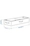 Organizing Box with Zippered Compartments 90X30X15 cm Storage Box Polyester Storage Bag Dark Gray - 5