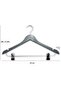 8 Pieces of Latched Skirt Pants Hanger 43 Cm First Class Quality, Luxury