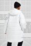 Therma Fit Repel Synthetic Fill Parka Women's Long Midi Hooded Coat White - 2