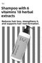 Body Care Shampoo Men 500 ml - Men's Shampoo Does Not Contain Salt, Paraben, Silicone, Sles/Sls