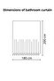 175X200Cm Boho Butterfly and Moon Loop Patterned Bathroom Curtain - 5