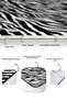 Set of 2 Black - White Zebra Patterned Classic Simple & Stylish 2-Piece Bath Mat Set with Post Motif on the Floor - 4