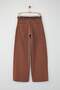 Special Collection Brown Belted Stitching Detail Low Waist Loose Baggy Jeans Twoaw26Je00020 - 6