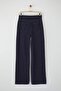 Özel Koleksiyon Koyu Mavi Kuş Gözü Bağlama Detaylı Yüksek Bel Wide Leg Jeans TWOAW26JE00042 - 7