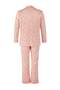 Pembe %100 Pamuklu Çiçekli Biyeli Örme Pijama Takımı TBBAW26AI00007 - 8
