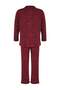 Bordo Kalpli Gömlek Yaka Örme Pijama Takımı TBBAW23AI00015 - 6