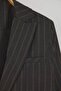 Anthracite Brown Striped Oversize Blazer Jacket Twoaw26Bc00024 - 3