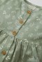 Baby Girl Crew Neck Button Floral Print Long Sleeve Twill Dress D2556A524Au - 2