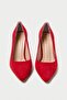 Genuine Leather Mb970-Kr Women's Thin 9 cm Heels Red Suede Stiletto & Heels Shoes - 6